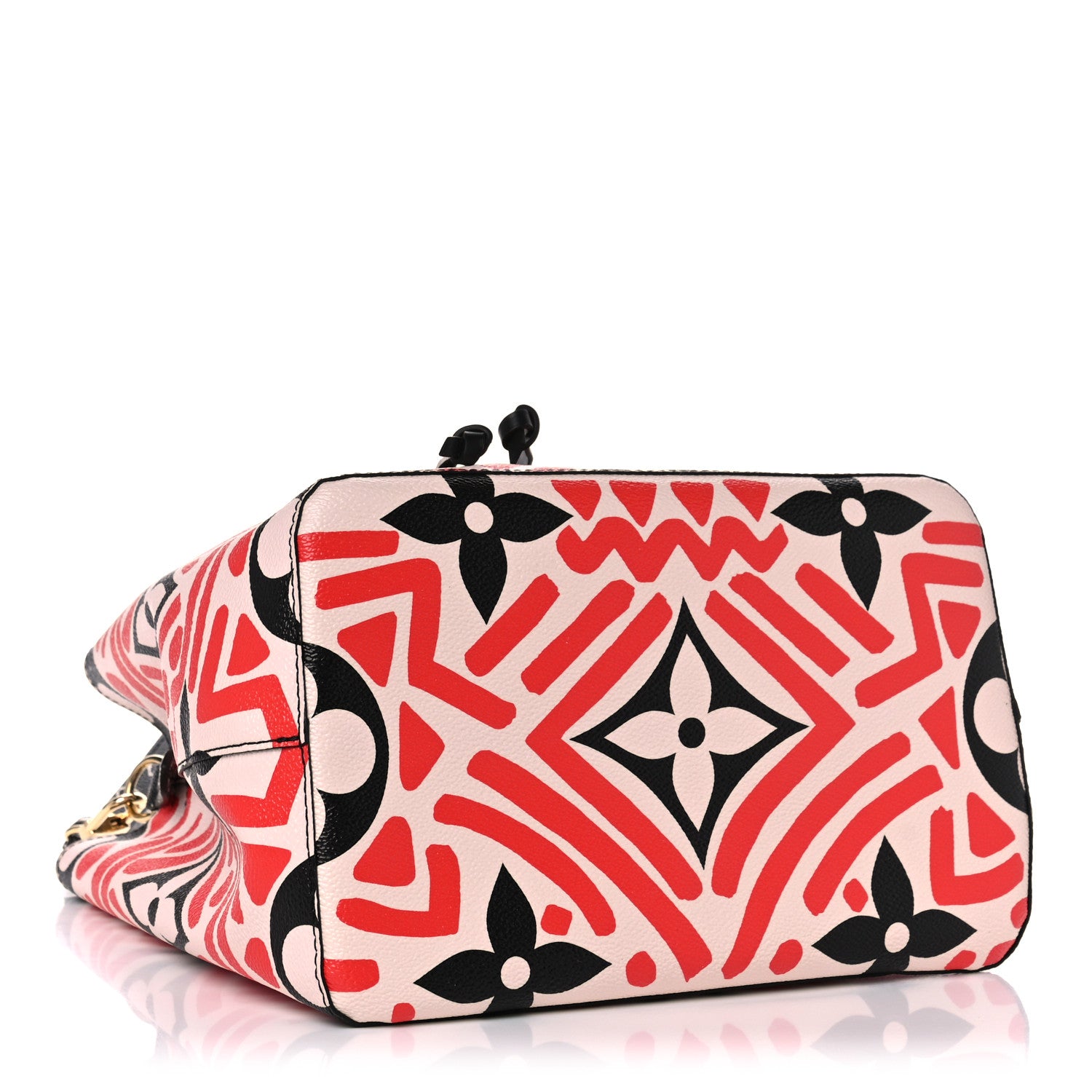 Louis Vuitton Monogram Giant Crafty NeoNoe MM Creme Rouge Black 4 of 9