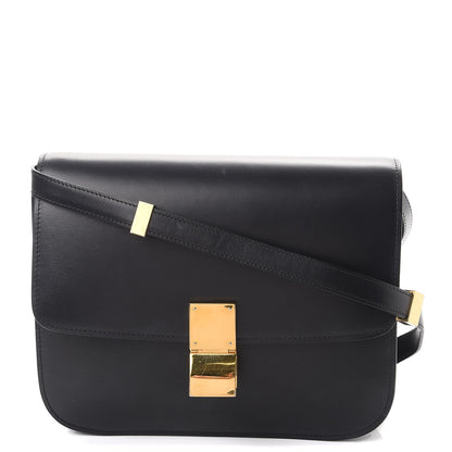 Celine Box Calfskin Medium Classic Box Flap Bag Black 1 of 13