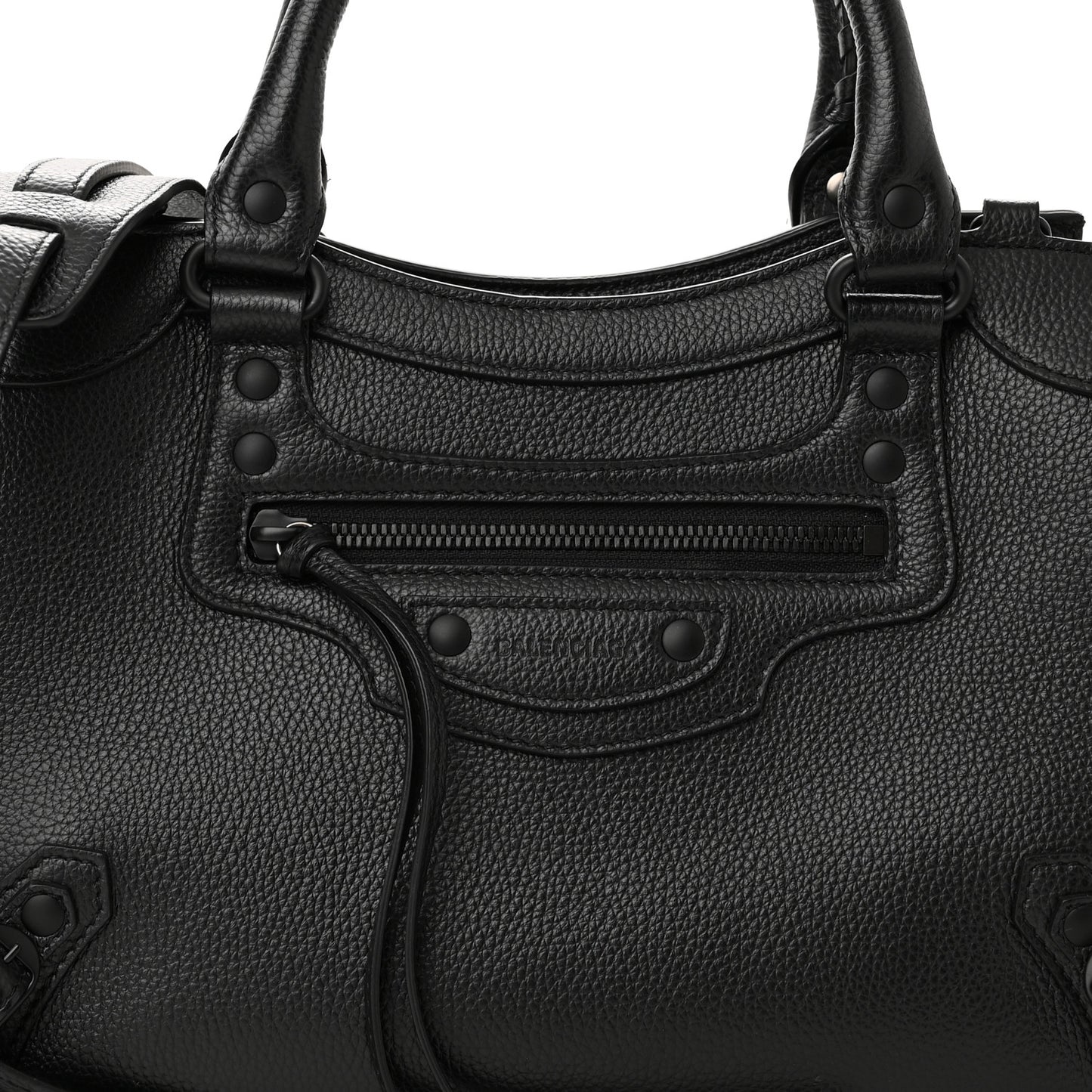 Grained Calfskin Neo Classic Black Hardware S City Black