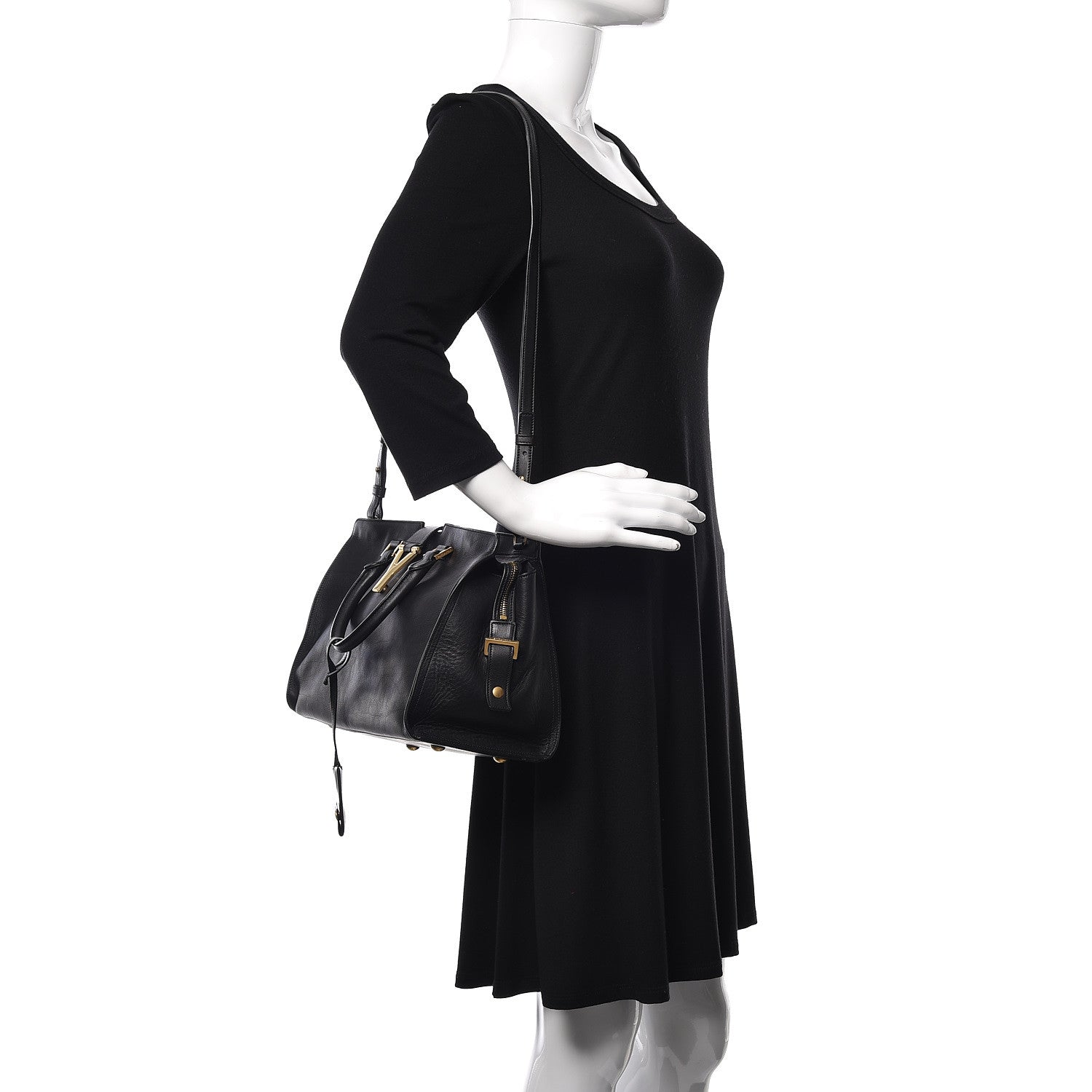 Saint Laurent Calfskin Small Classic Y Cabas Black 3 of 11