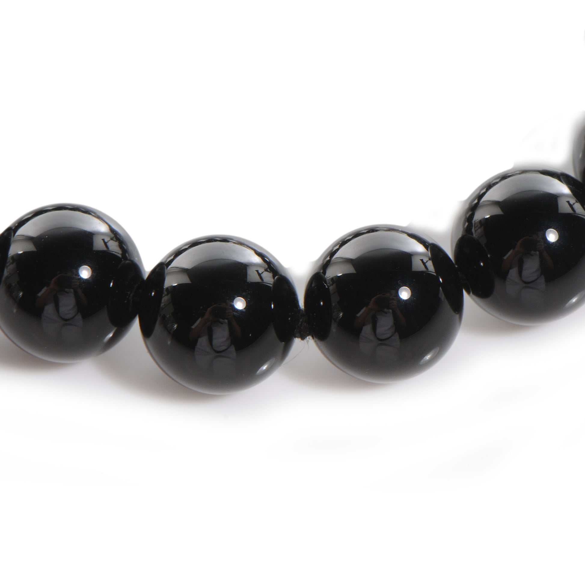 Tiffany Sterling Silver Black Onyx Bead Toggle Bracelet 5 of 5