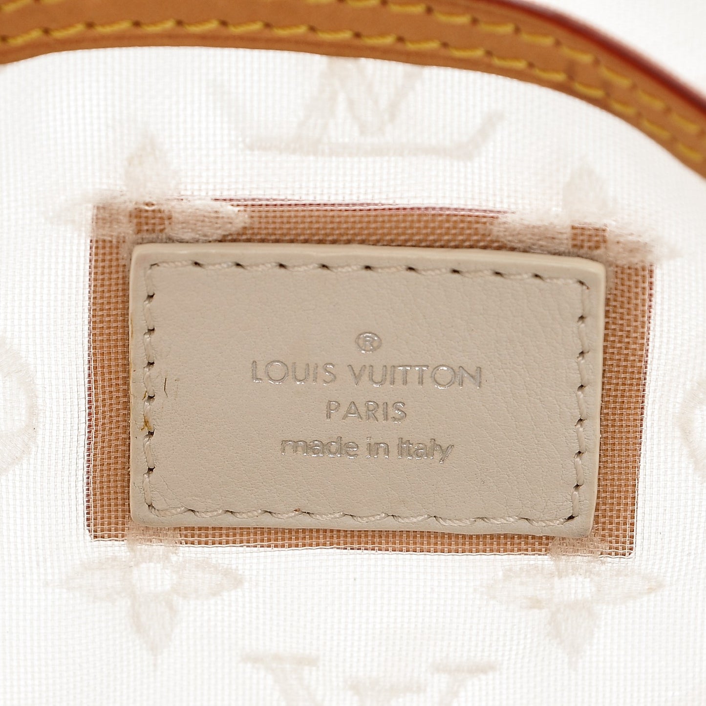 Monogram Transparence Transparent Lockit Clutch White