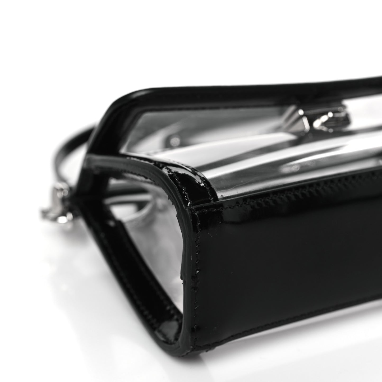 PVC Small Miss Sicily Satchel Transparent Black