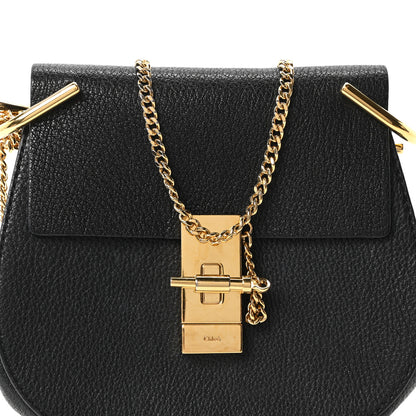 Chloe Grained Lambskin Drew Shoulder Bag Black 8 of 10