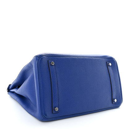 Hermes Togo BIRKIN 35 Bleu France 4 of 12