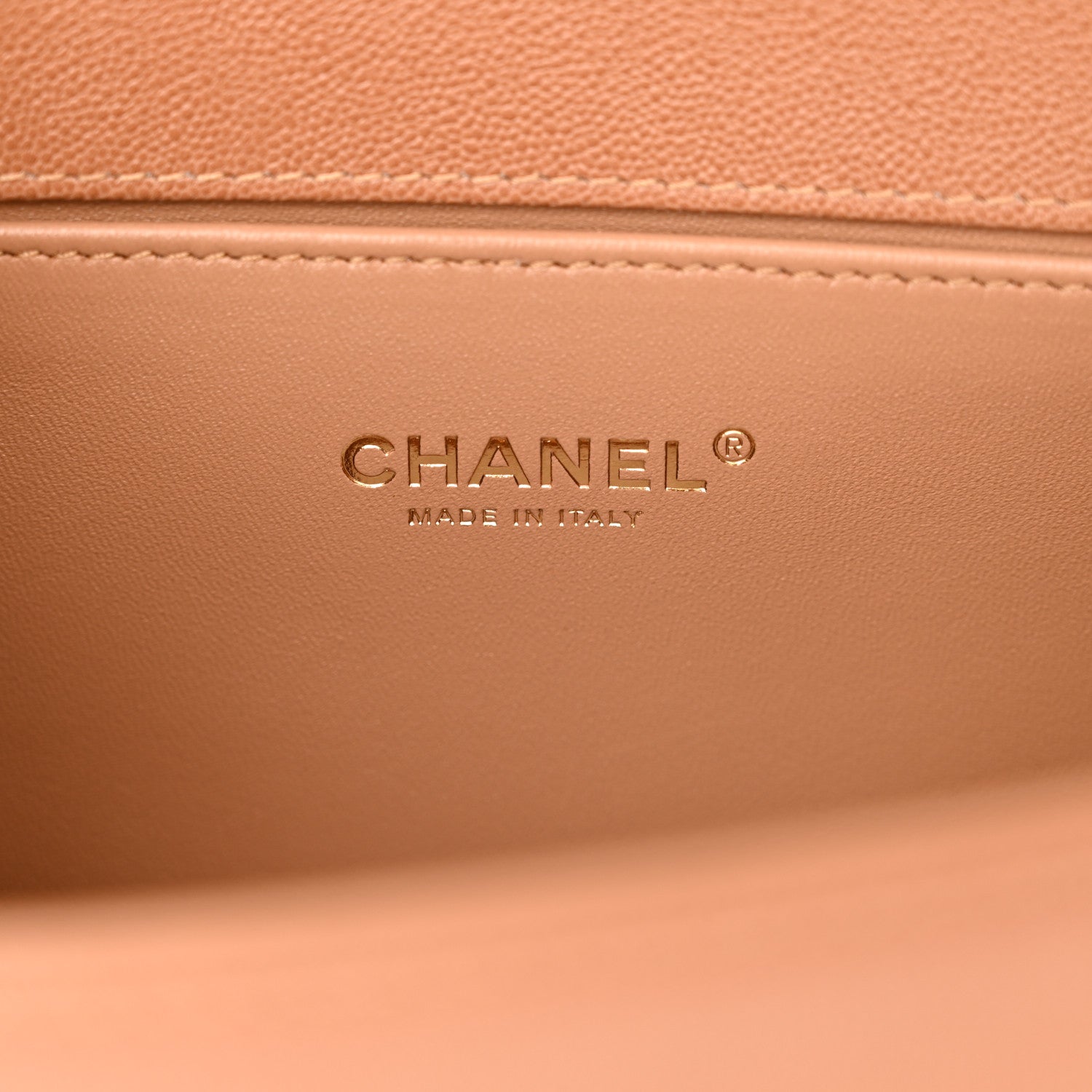 Chanel Caviar Quilted Chain Around Medium Boy Flap Beige 6 of 14