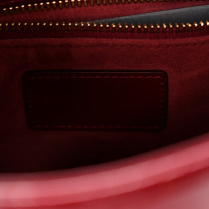 Christian Dior Patent Cannage Small Lady Dior Cherry Red 6 of 9
