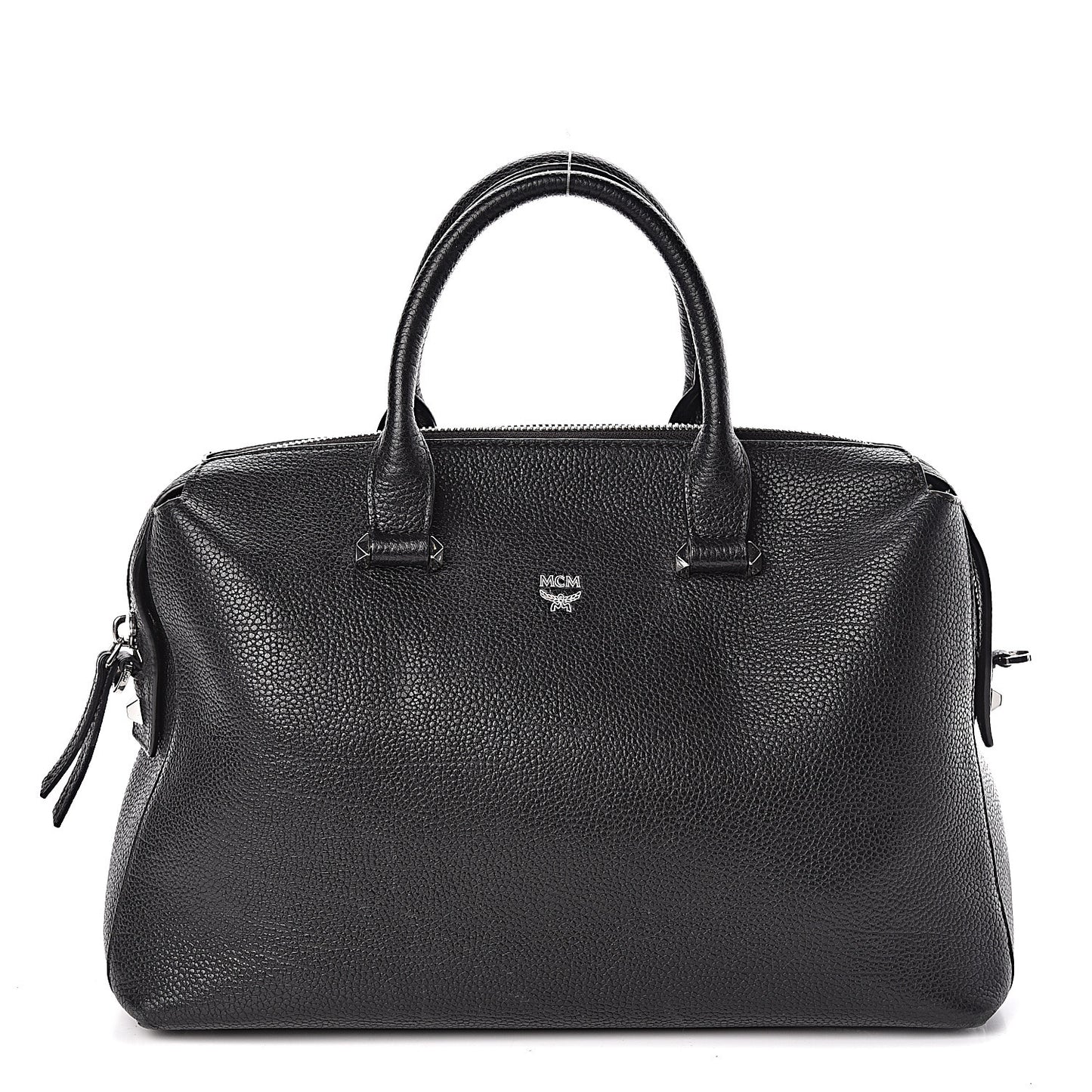 Grained Calfskin Medium Ella Boston Black