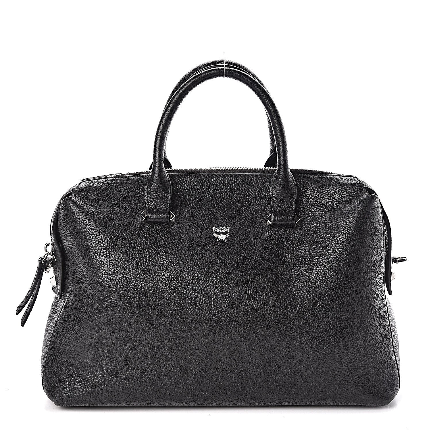 MCM Grained Calfskin Medium Ella Boston Black 1 of 10