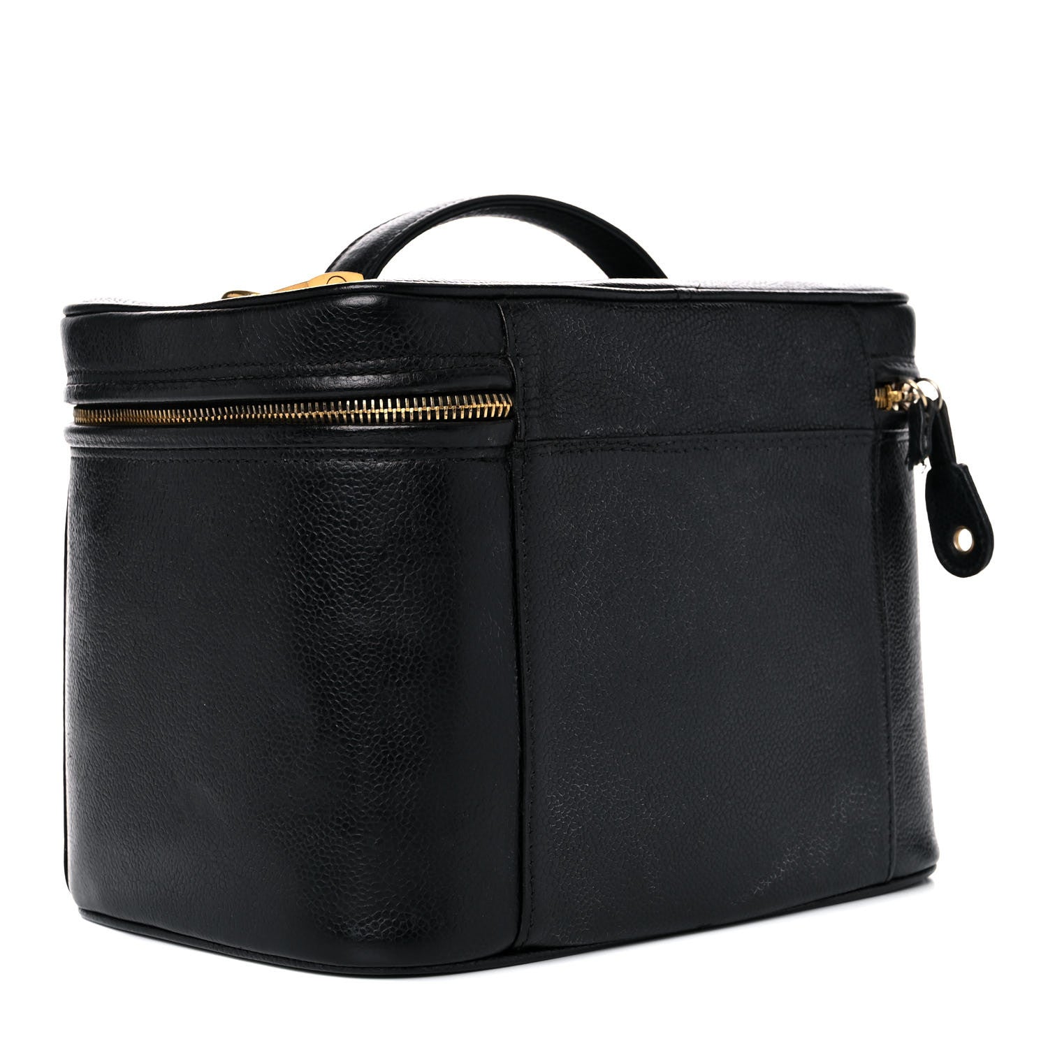 Chanel Caviar CC Vanity Train Case Black 3 of 27