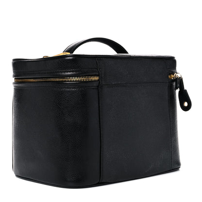 Chanel Caviar CC Vanity Train Case Black 3 of 27