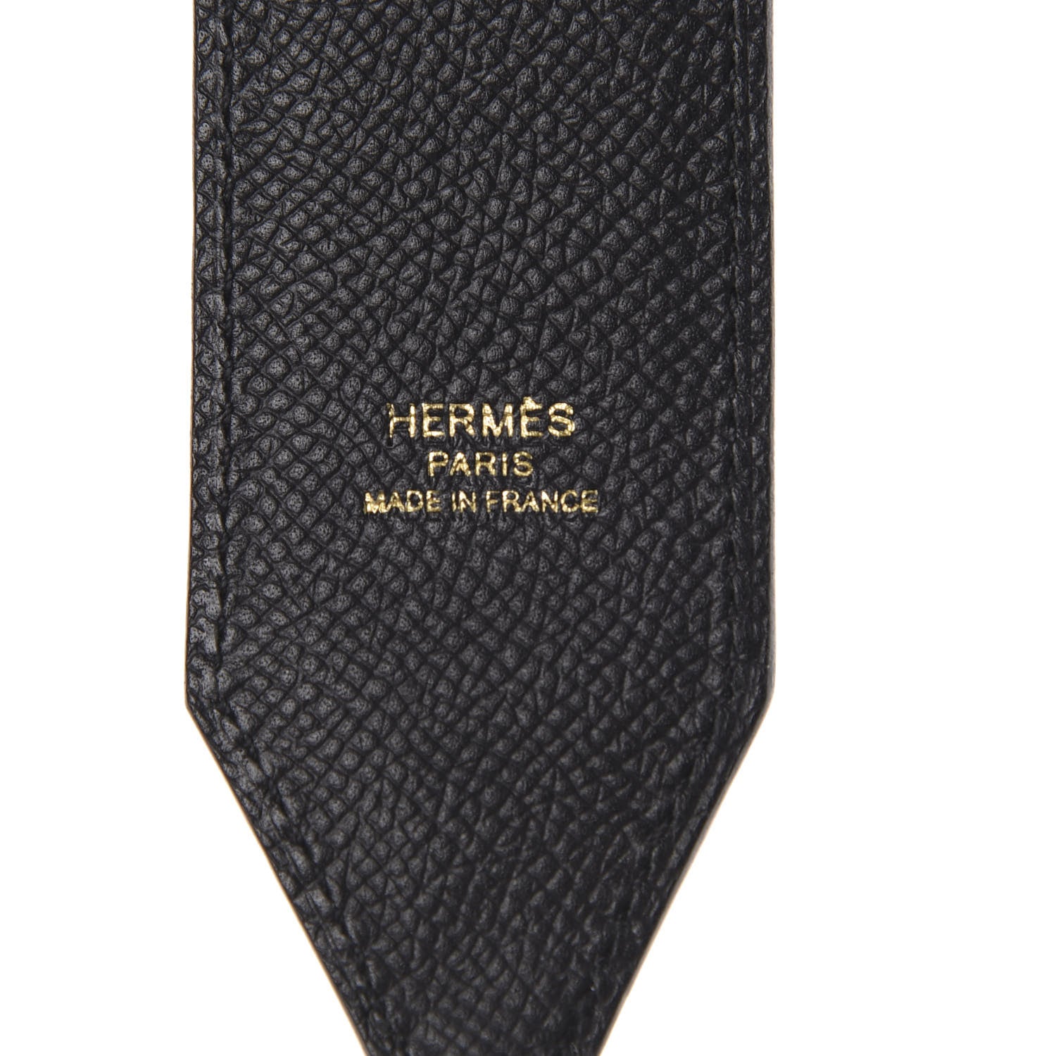 Hermes Epsom 45mm Mousqetons Tressage Shoulder Strap Black Gold 3 of 5
