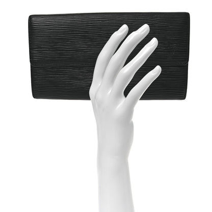 Louis Vuitton Epi Sarah Wallet Black 2 of 9