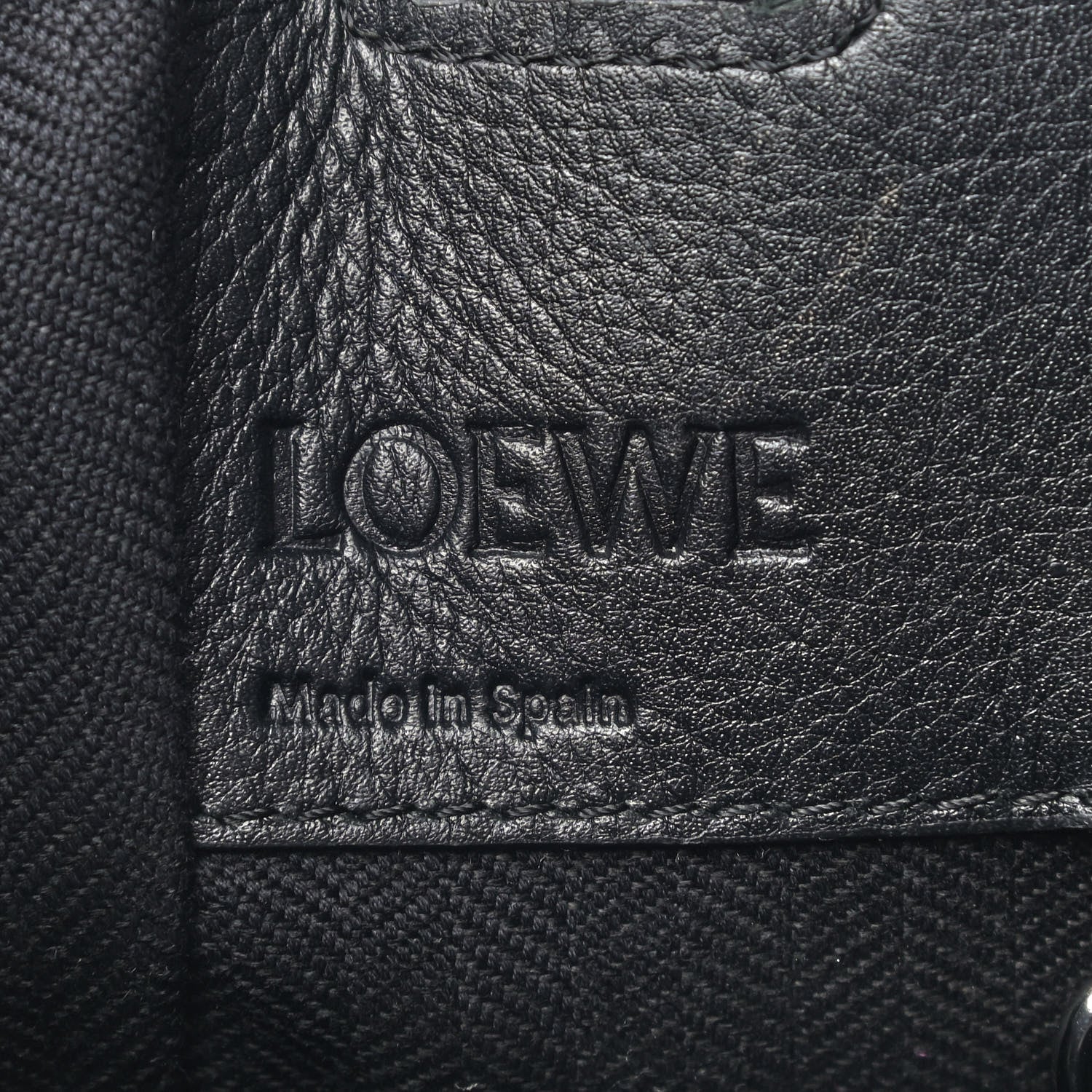 Loewe Calfskin Small Hammock Shoulder Bag Black 8 of 11