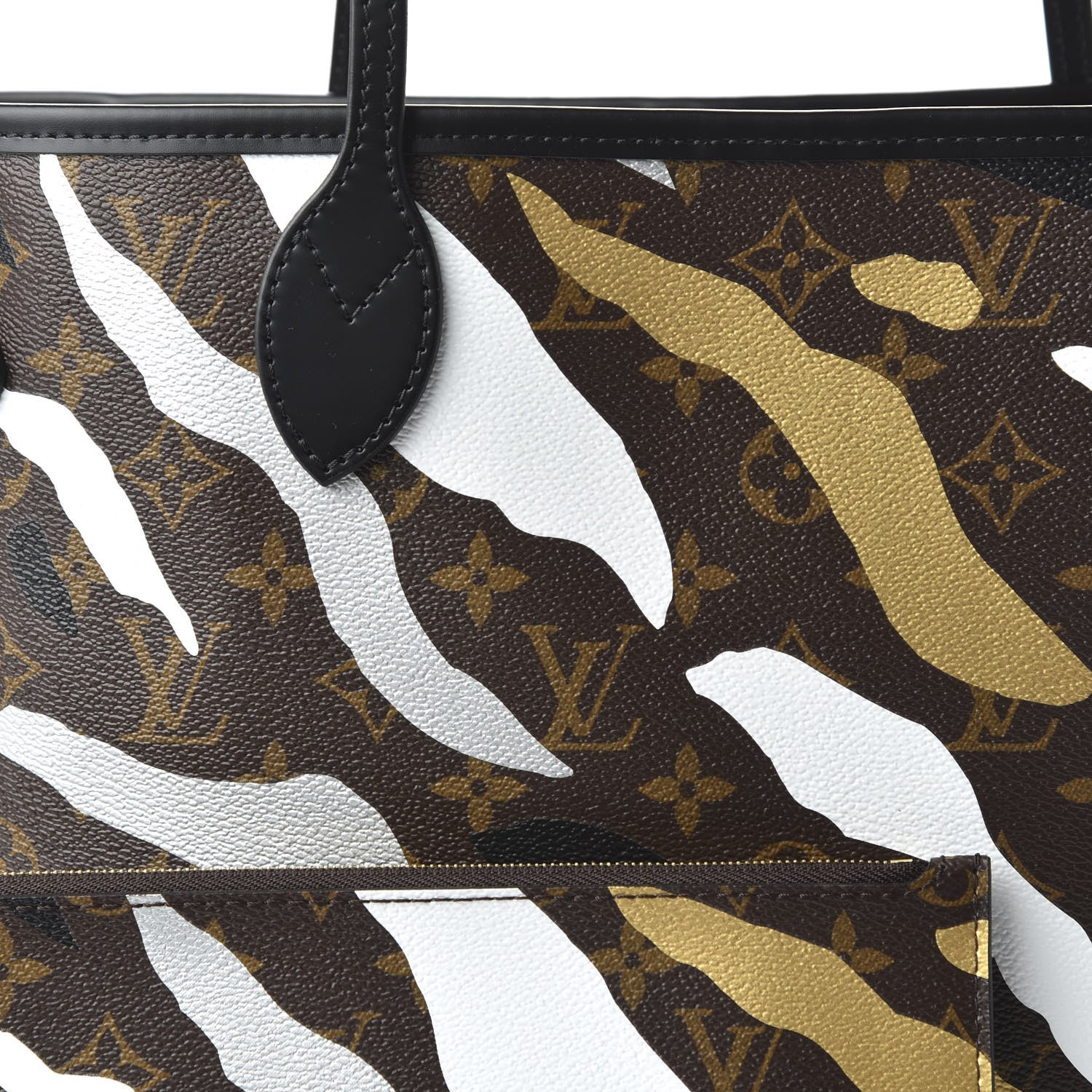 Louis Vuitton X LOL Monogram Neverfull MM Gold Silver 10 of 10