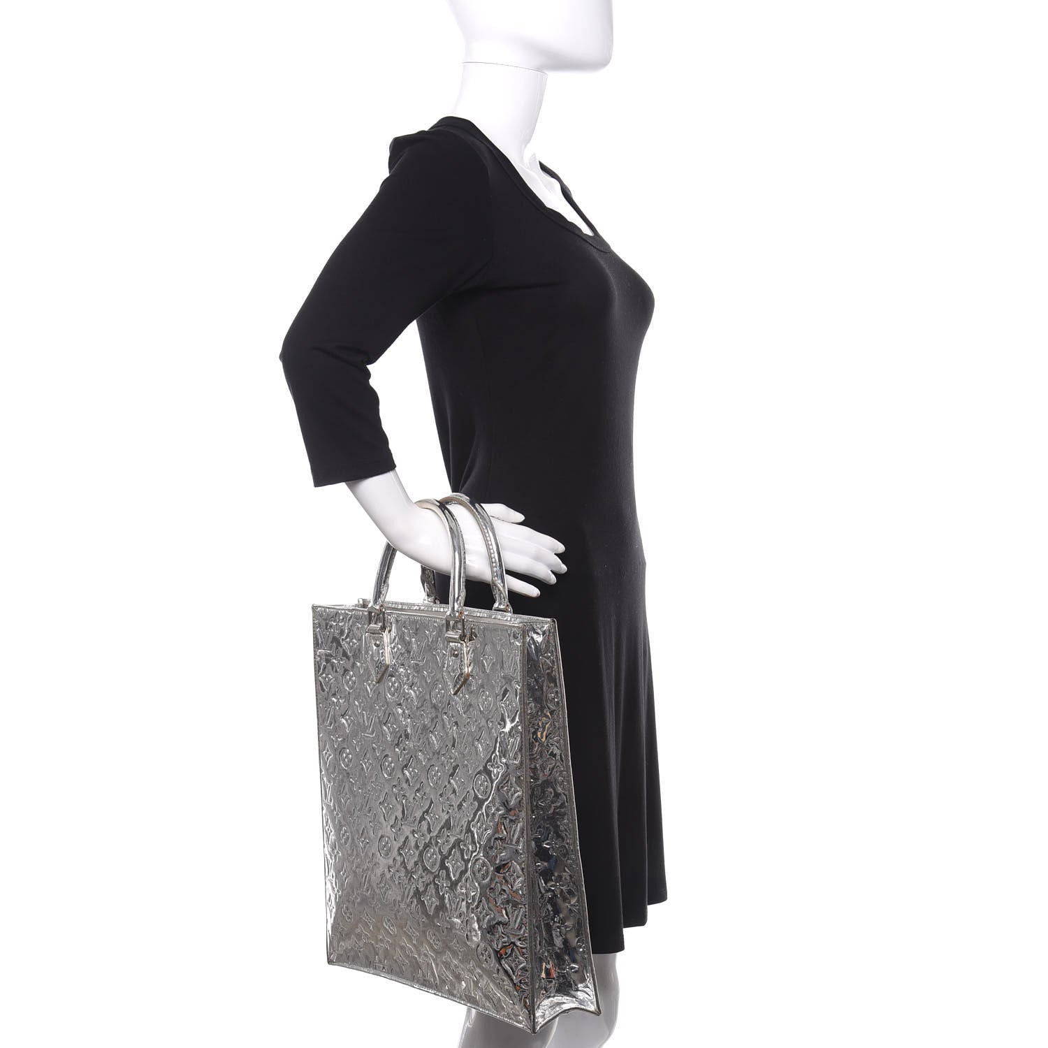 Louis Vuitton Monogram Miroir Sac Plat Silver 2 of 11