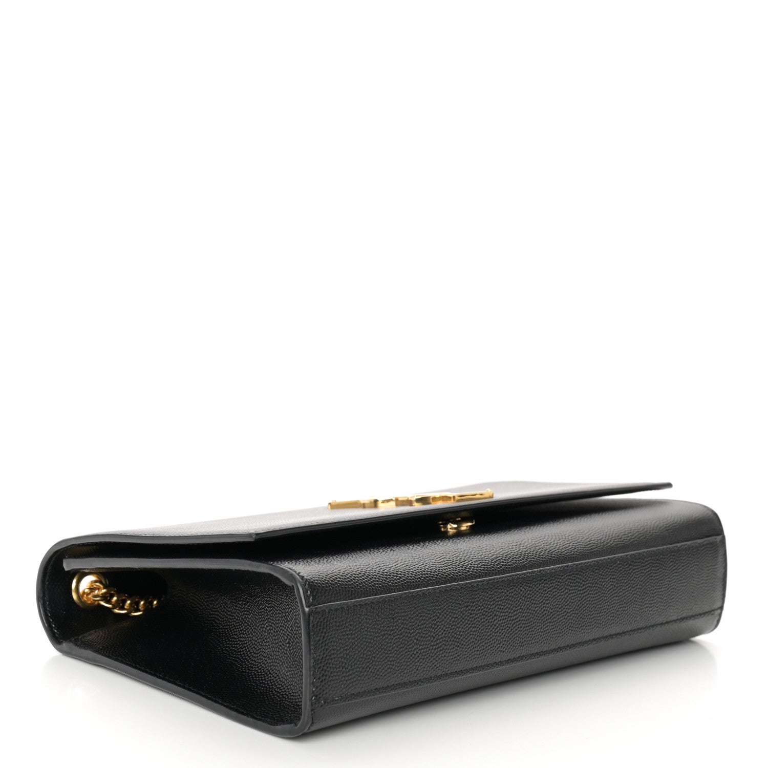 Saint Laurent Grain De Poudre Medium Classic Monogram Kate Satchel Black 4 of 11