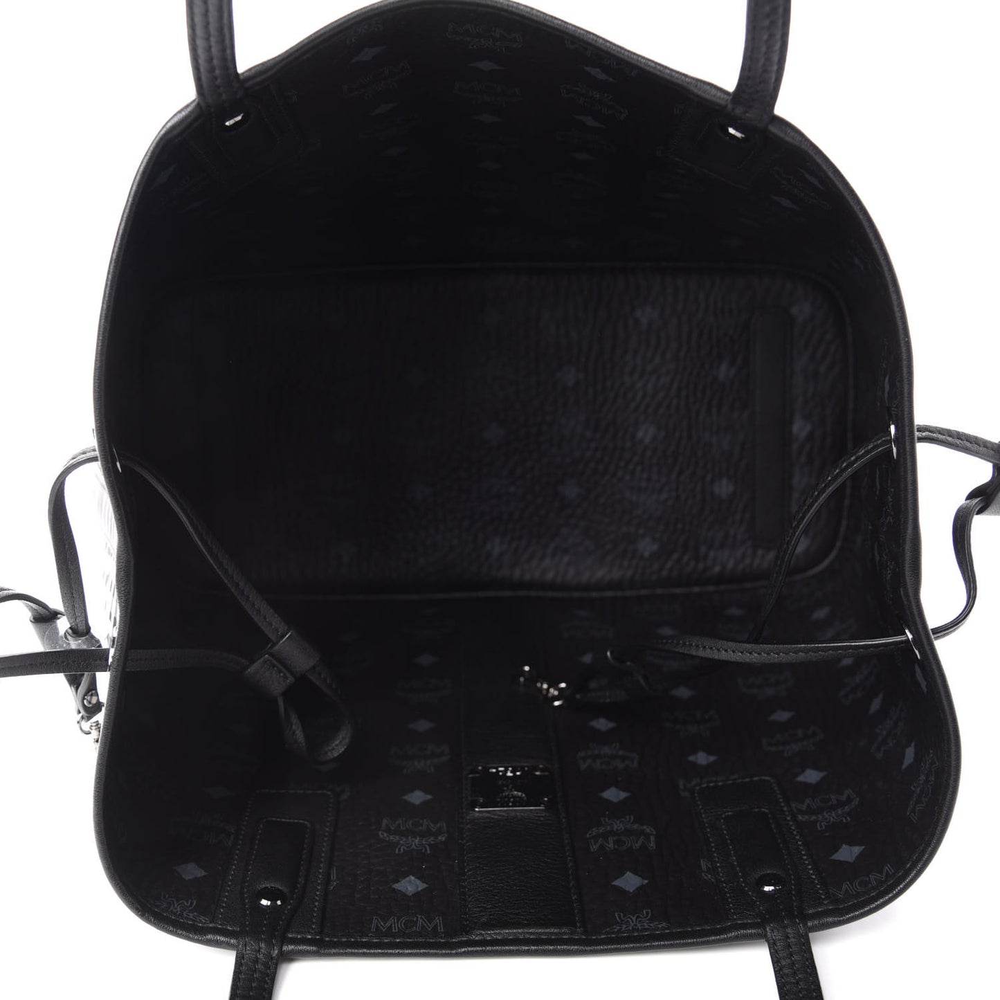 Visetos Medium Liz Reversible Shopper Tote Black