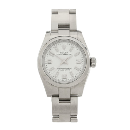 Rolex Stainless Steel 26mm Oyster Perpetual Watch White 176200 1 of 4