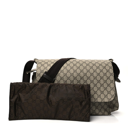 Gucci GG Plus Monogram Messenger Diaper Bag Dark Brown 1 of 13
