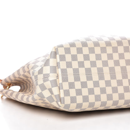 Louis Vuitton Damier Azur Graceful MM Rose Ballerine 8 of 9