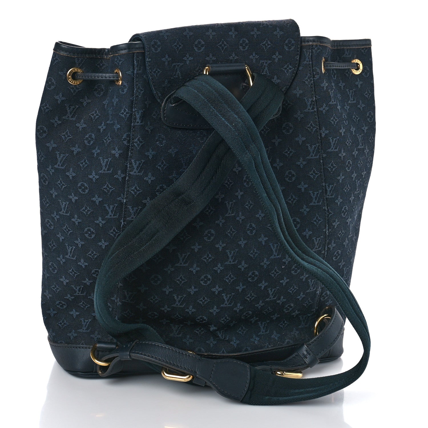 Louis Vuitton Mini Monogram Montsouris GM Backpack Blue 3 of 8