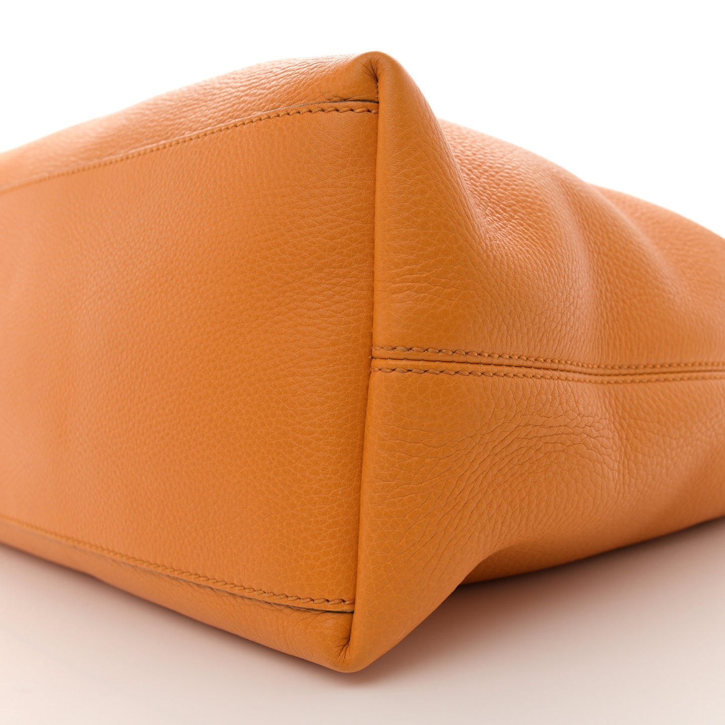 Pebbled Calfskin Medium Soho Chain Shoulder Bag Curcuma