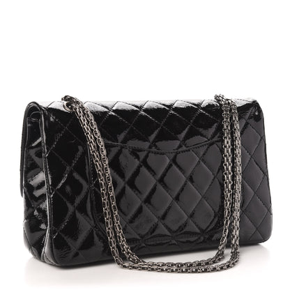 Chanel Distressed Patent Quilted 2.55 Reissue 227 Flap Black 3 of 12