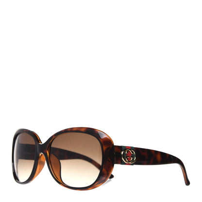 Gucci Acetate Web Oversized Sunglasses GG3660 Tortoise 1 of 7
