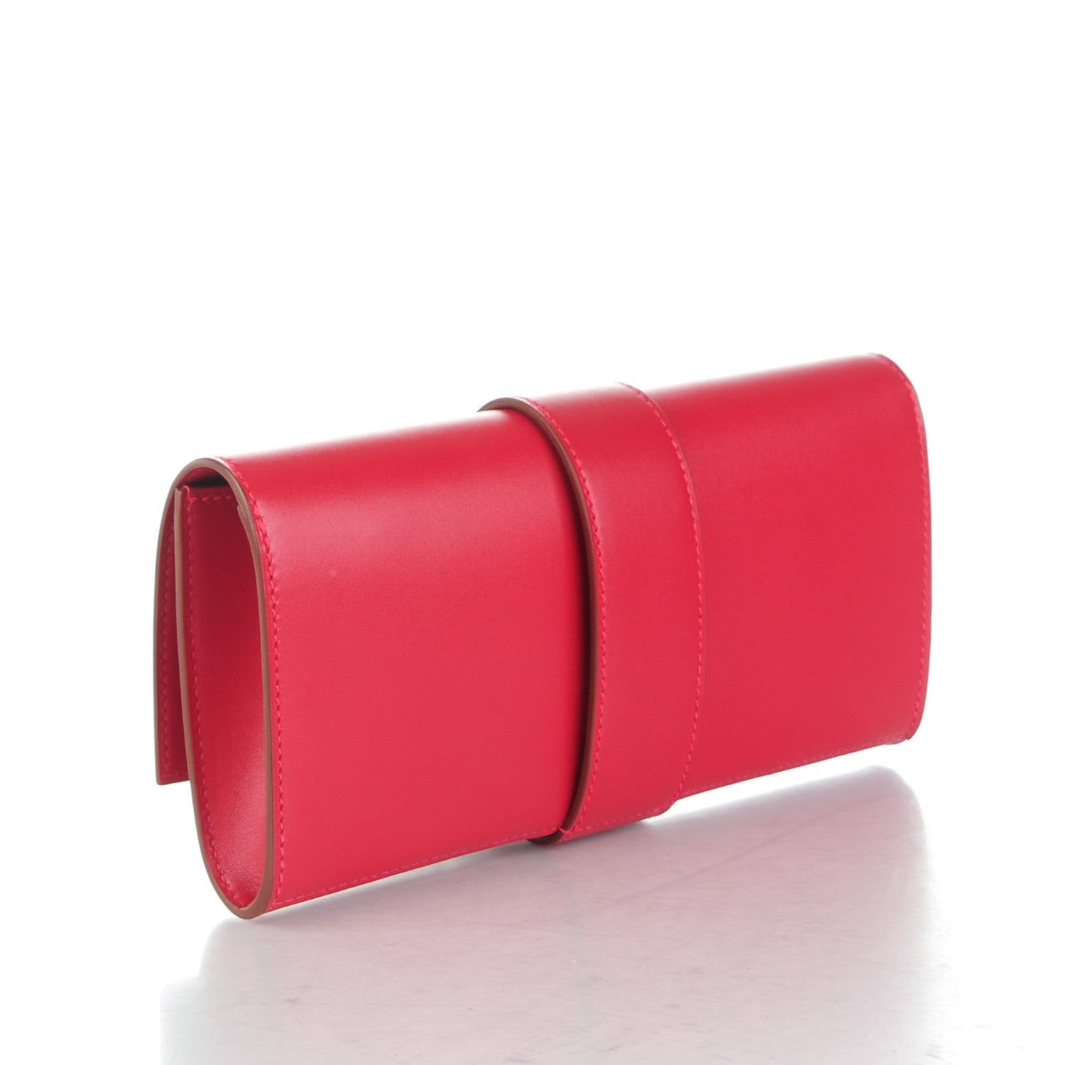 Hermes Tadelakt Medor 23 Clutch Rouge Vif 3 of 10