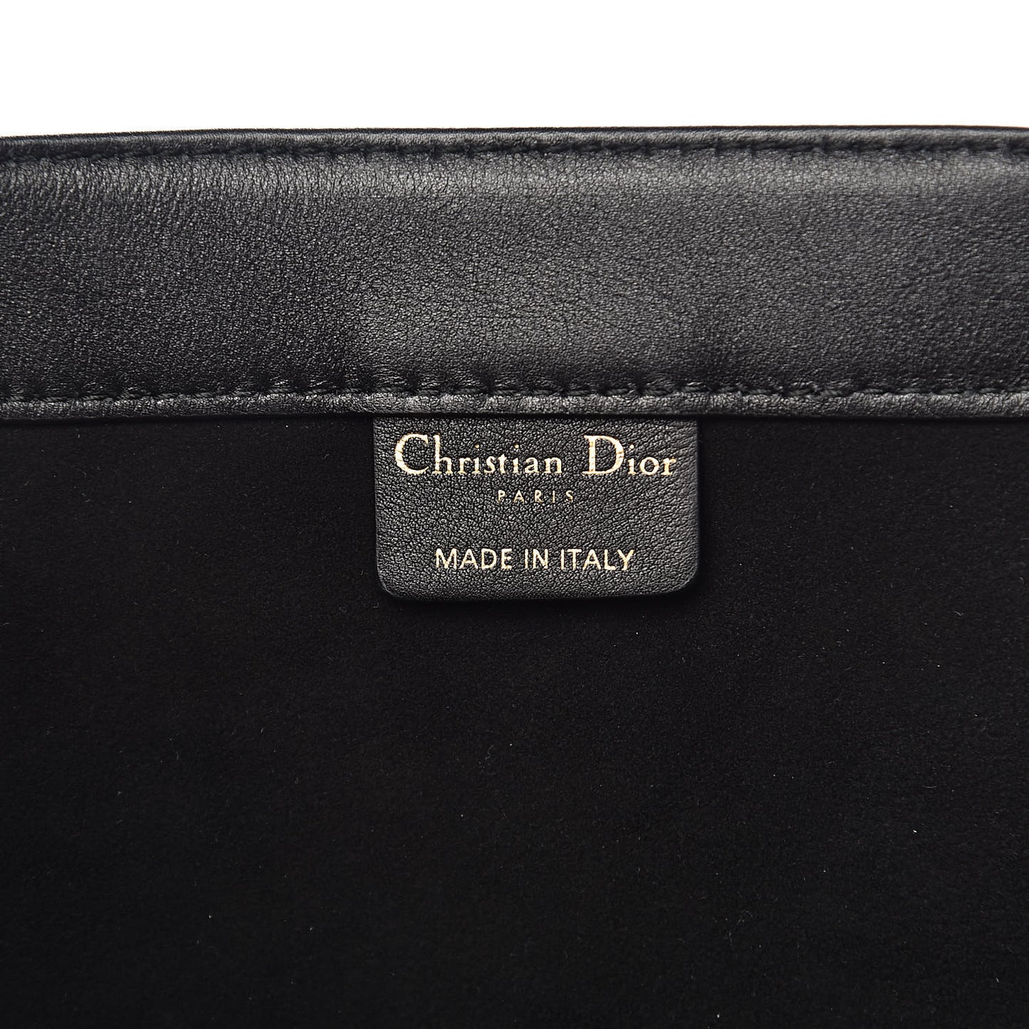Calfskin Embossed Medium Book Tote Black