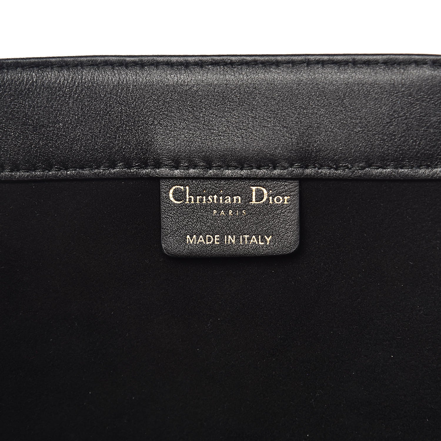 Christian Dior Calfskin Embossed Medium Book Tote Black 6 of 10