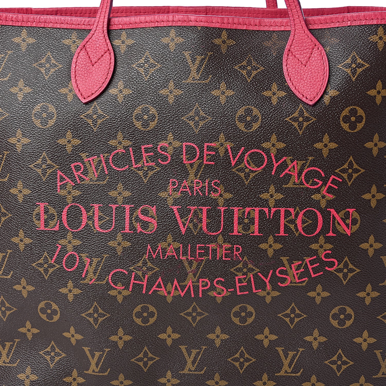 Louis Vuitton Monogram Articles de Voyage Ikat Neverfull GM Rose Indien 10 of 11