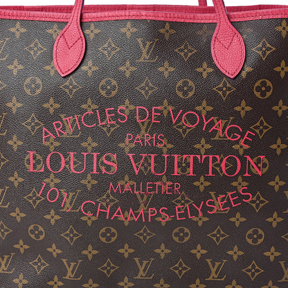 Louis Vuitton Monogram Articles de Voyage Ikat Neverfull GM Rose Indien 10 of 11