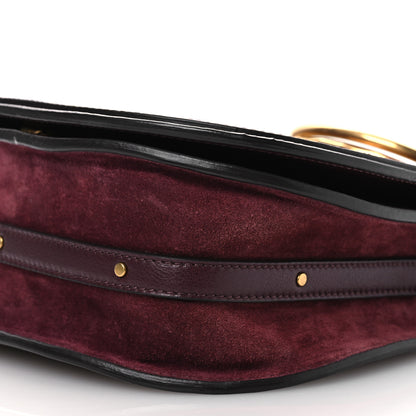 Chloe Calfskin Suede Medium Nile Bracelet Bag Sienna Red 10 of 13