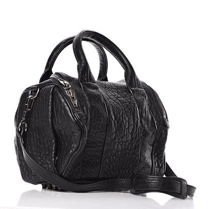 Alexander Wang Pebbled Lambskin Rockie Black Rhodium Hardware 4 of 10