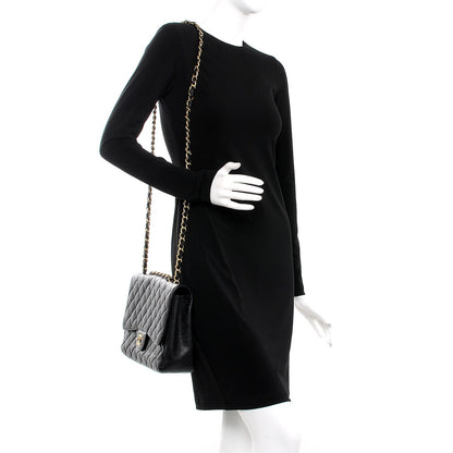 Chanel Caviar Quilted Jumbo Single Flap Black 2 of 13