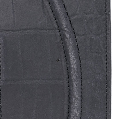 Celine Crocodile Embossed Nubuck Medium Phantom Luggage Navy Blue 11 of 18