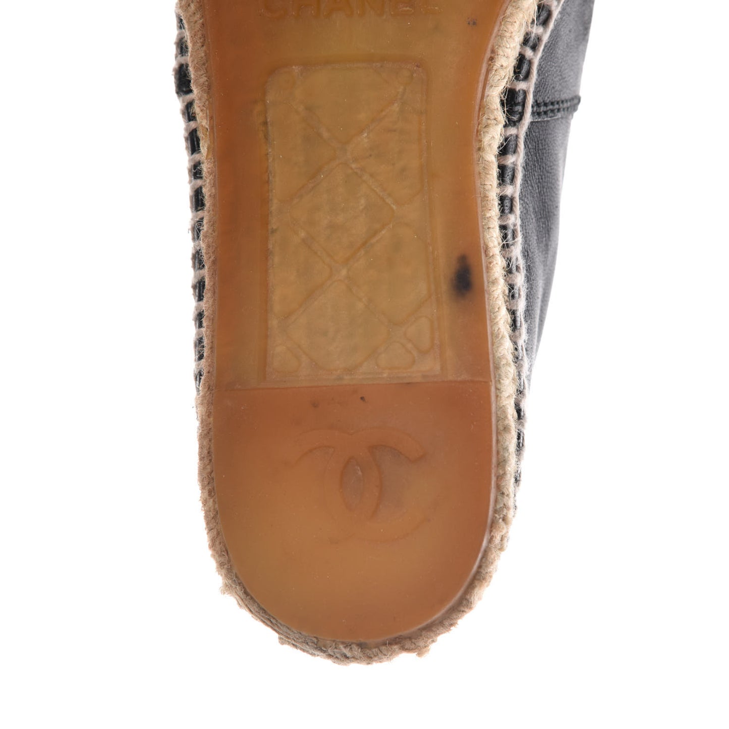 Lambskin CC Espadrilles 37 Black