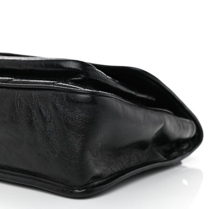 Saint Laurent Crinkled Calfskin Matelasse Monogram Medium Niki Chain Satchel Black 8 of 9