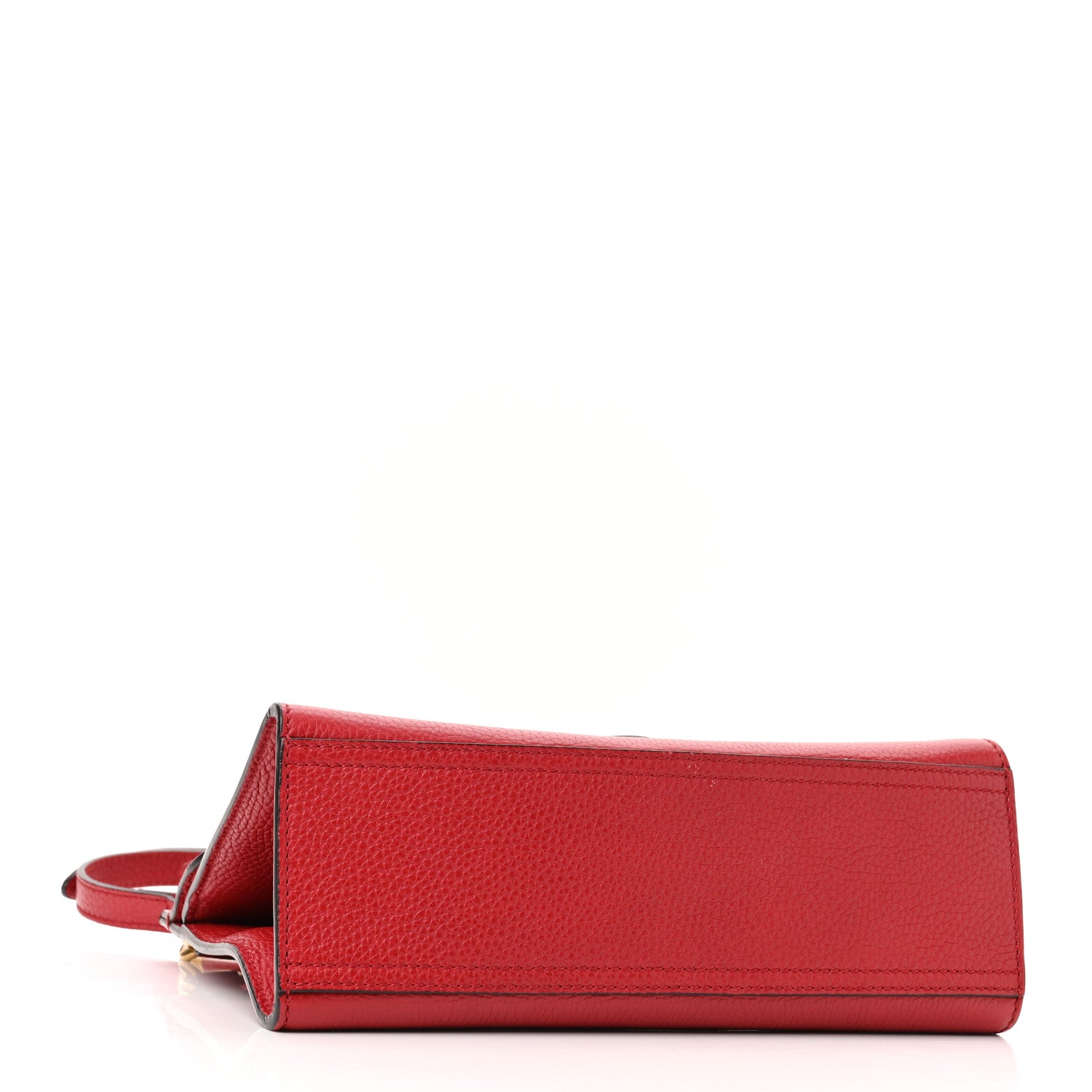 Gucci Calfskin Mini GG Marmont Top Handle Bag Vulcanic Red 4 of 11