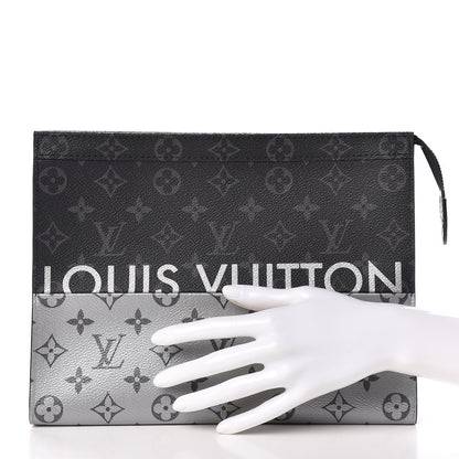 Louis Vuitton Monogram Eclipse Split Pochette Voyage MM 2 of 7