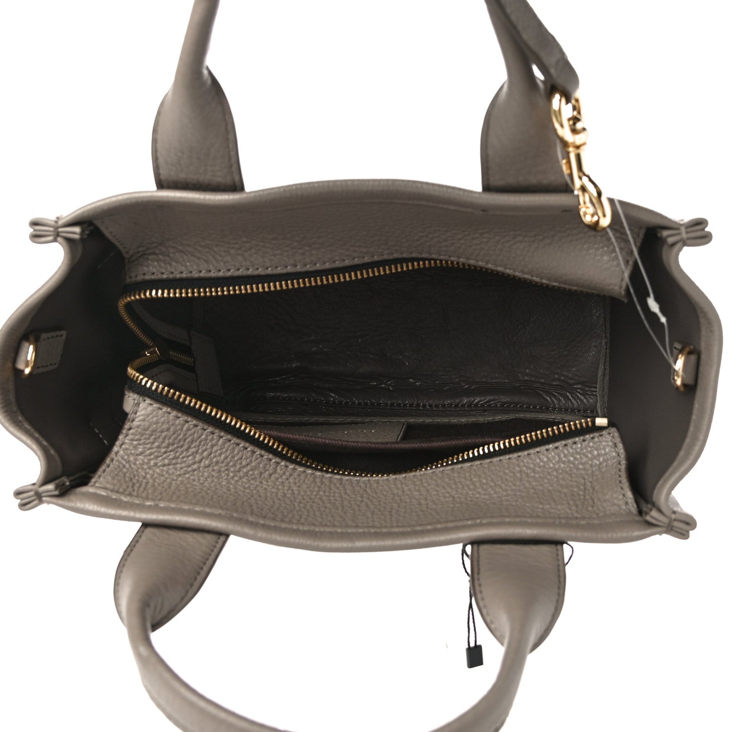 Grained Calfskin Small The Tote Bag Cement
