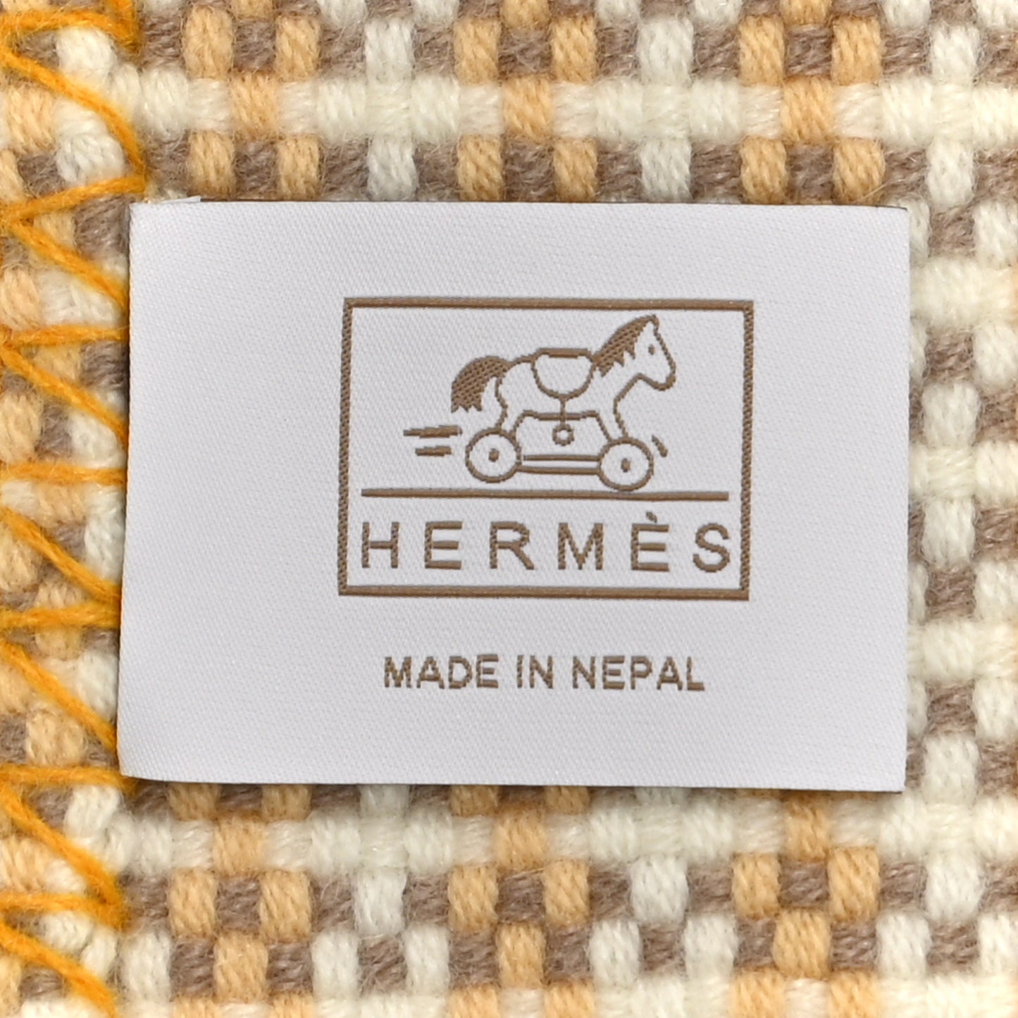 Cashmere Loomy Mosaique Blanket Champ De Ble
