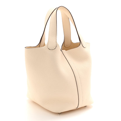 Hermes Taurillon Clemence Picotin Lock 18 PM Nata 3 of 11