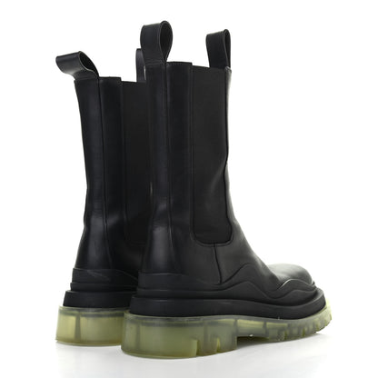 Bottega Veneta Calfskin The Tire Chelsea Boots 35.5 Black Transparent 4 of 13