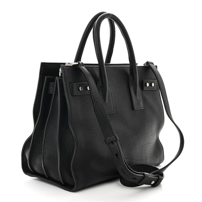 Saint Laurent Grained Calfskin Small Supple Sac De Jour Black 3 of 11