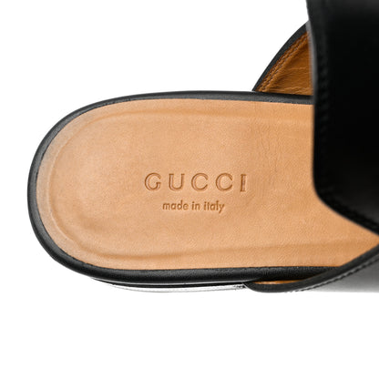 Gucci Calfskin Womens Princetown Slippers 37 Black 7 of 13