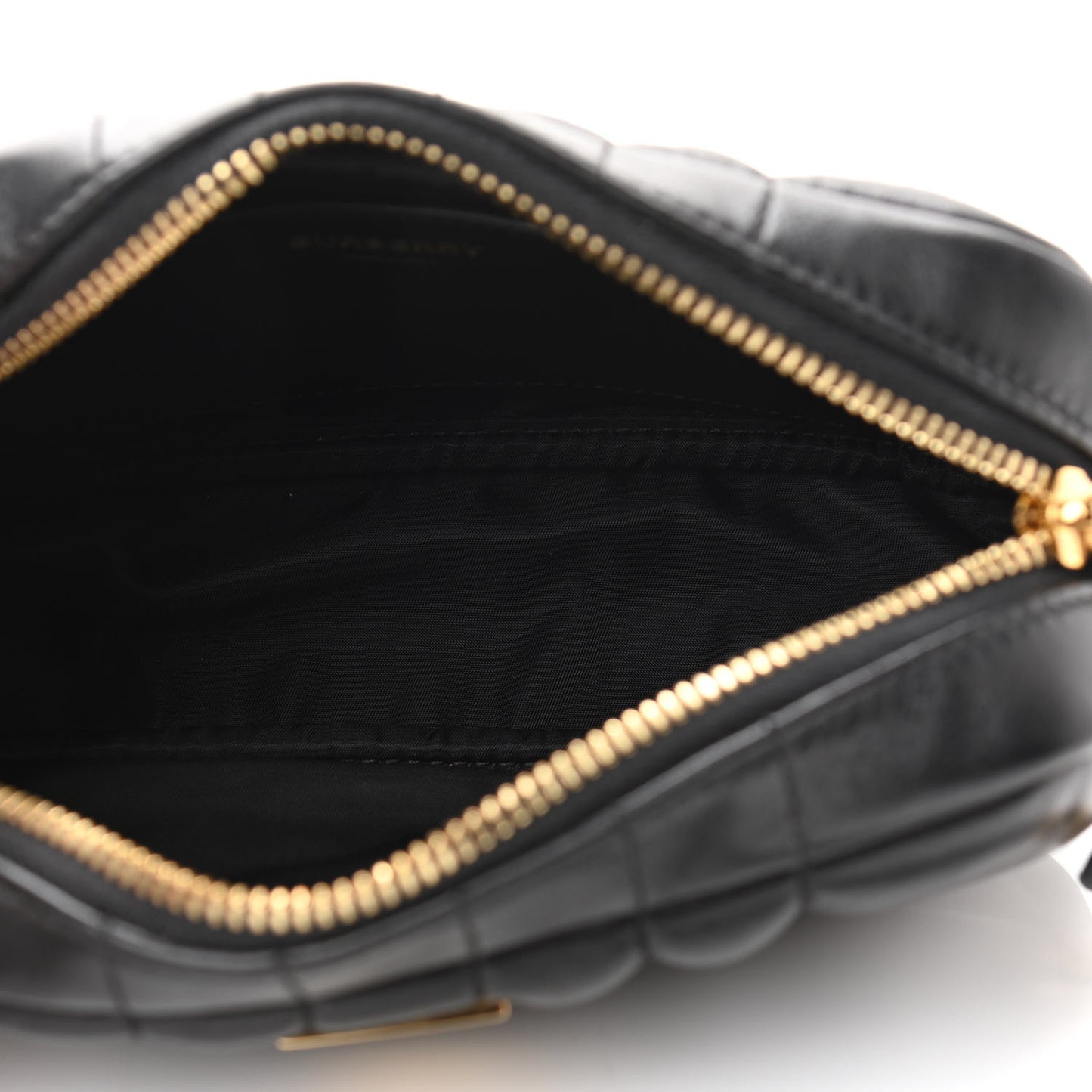 Lambskin Quilted Mini Lola Camera Bag Black