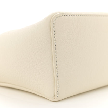 Loro Piana Grained Calfskin L19 Extra Pocket Pouch Whisper White 8 of 9